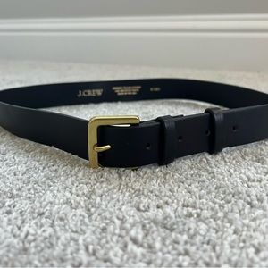 Jcrew Leather Belt Black Size Small